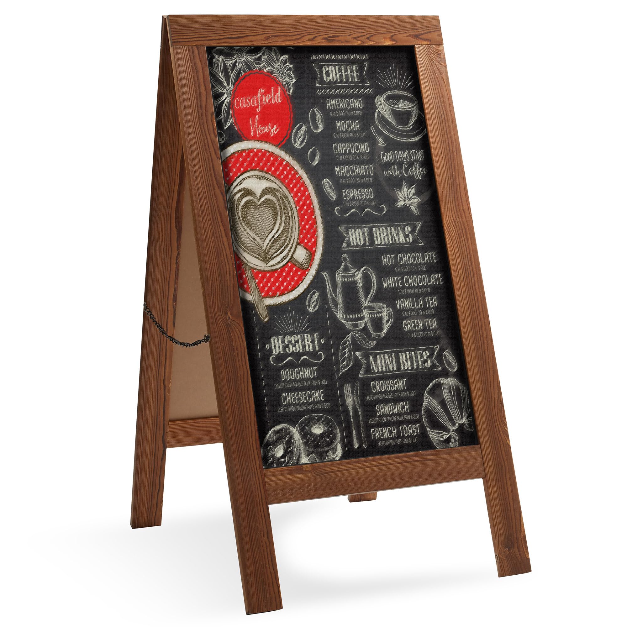 Amazon.com : Casafield A-Frame Chalkboard Sign, 40 x 20 Rustic